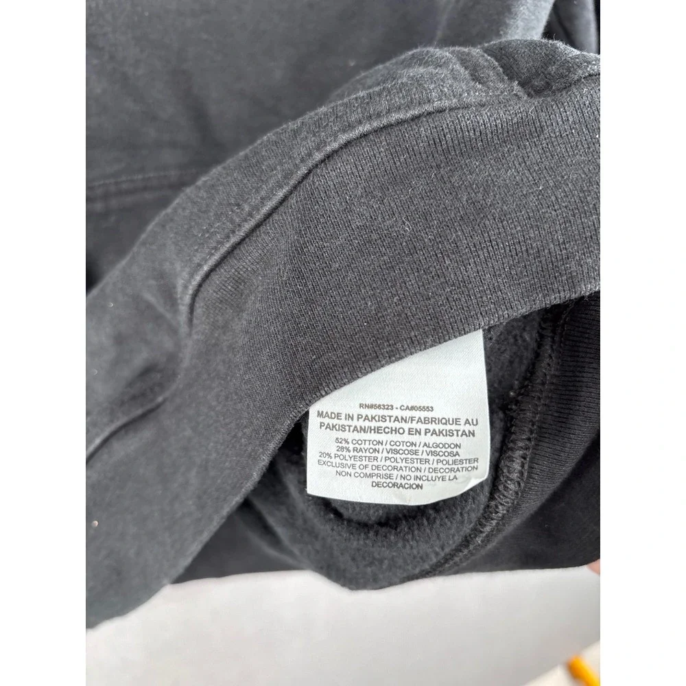 Nike Sportswear Crewneck Sweatshirt Black White Embroidered Logo